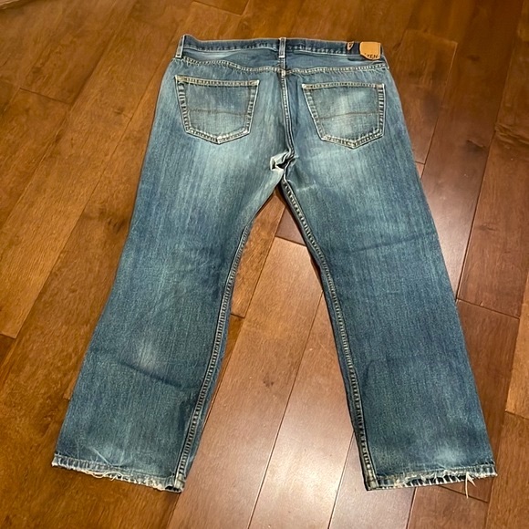 Denizen From Levi’s Men’s Loose Fit Distressed Jeans - Dark Blue Wash 36X30 - Picture 16 of 16